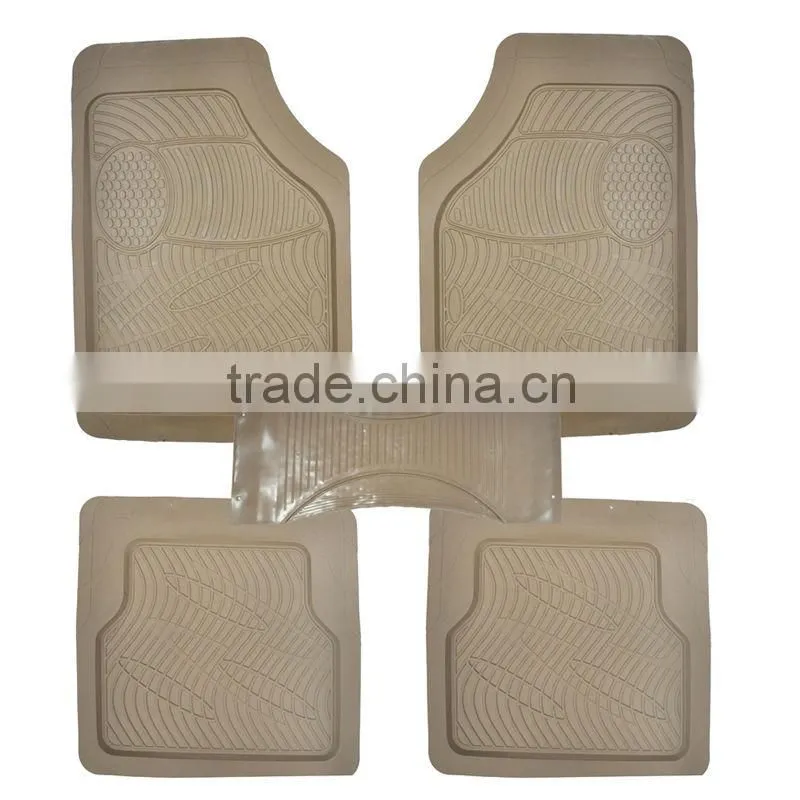 Universal heavy duty PVC car floor mat for all weather