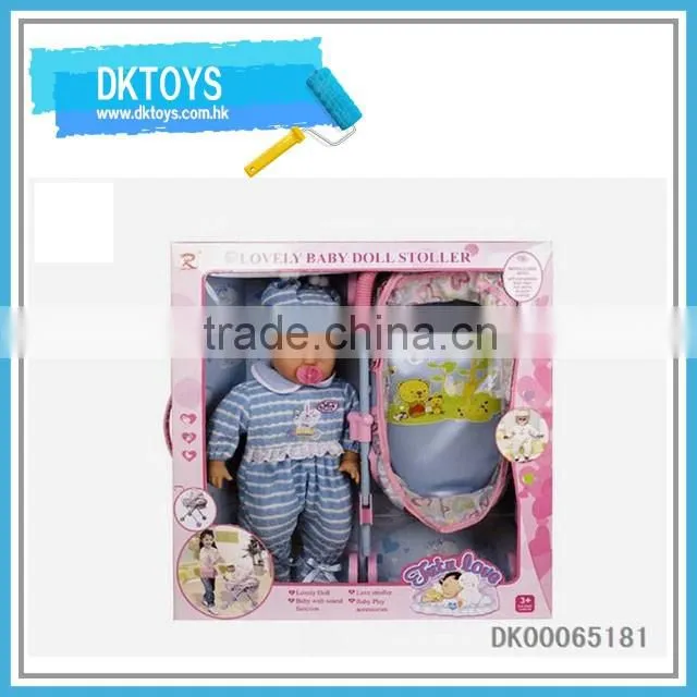 Lovely doll strller toy for kids with doll