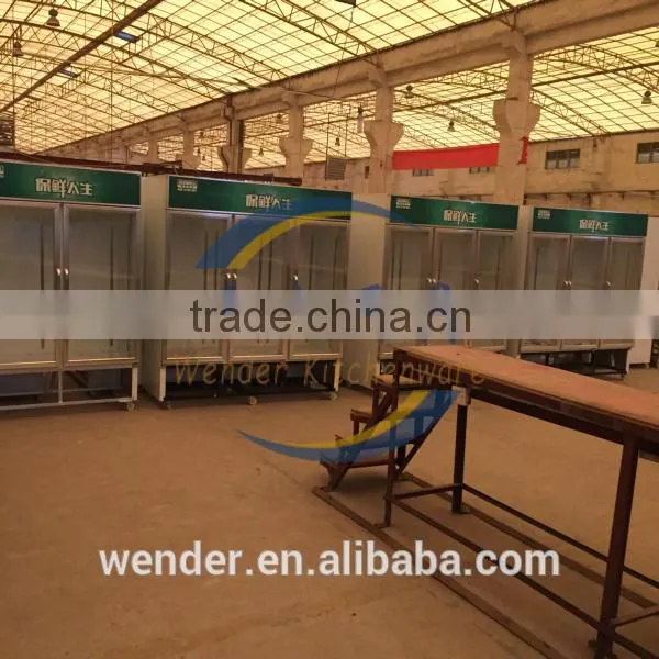688L soft drink commercial used vertical double door display coolers