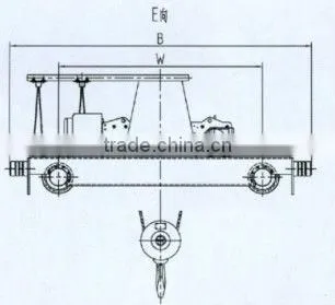 10 ton european type single girder overhead crane