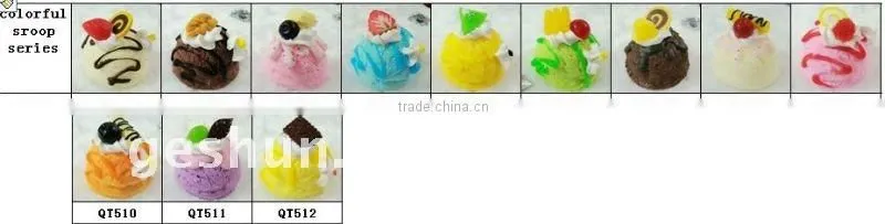 Fake dessert cake gift soft pvc keychain