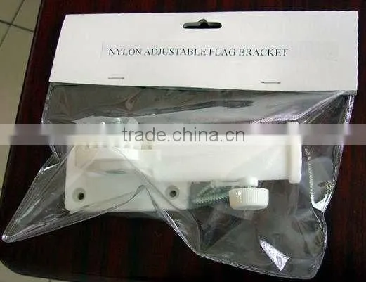 Nylon adjustable wood Wall plastic flag bracket