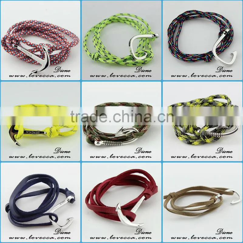 Colorful wholesale leather rope personalized womens leather bracelets