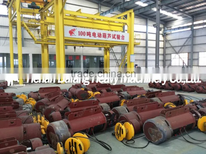 CD1 Electric Wire Rope Hoist / Electric Chain Hoist With Hoists Hook