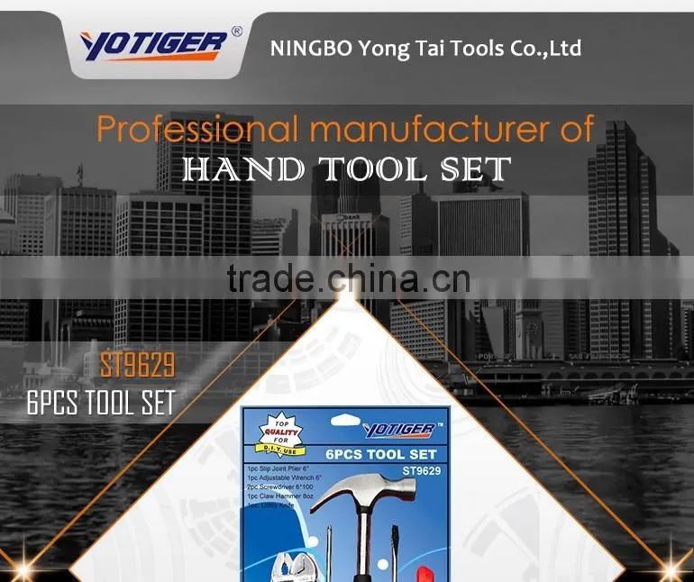 6pcs Different types of kraft hand tools handward tool set