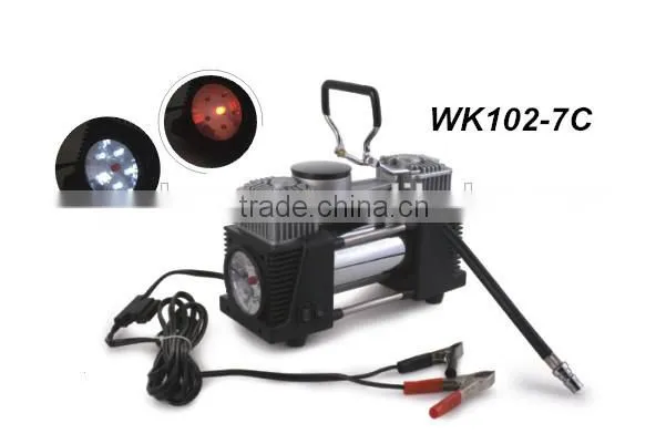 12 volt DC portable portable car tire inflator pump/car tire pump/car mini air compressor