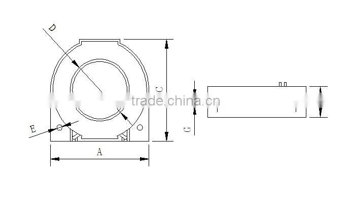 Zero sequence current transformer for fire alarm system