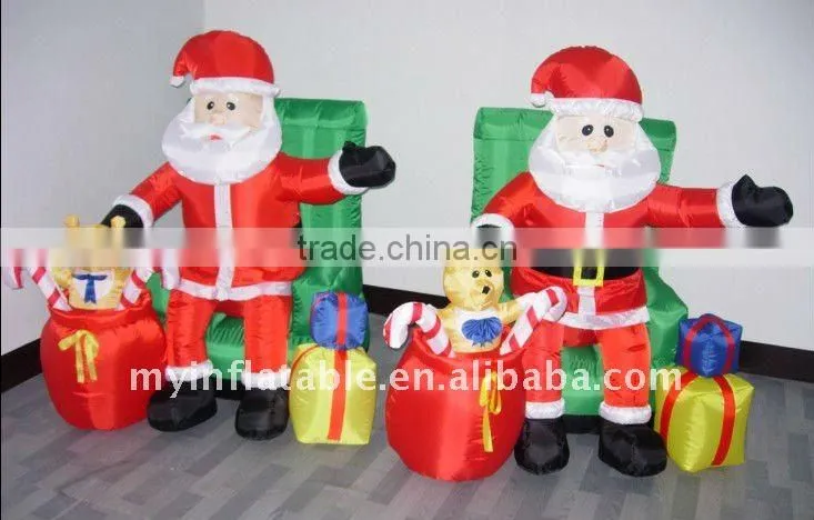 Motor inflatable christmas santa