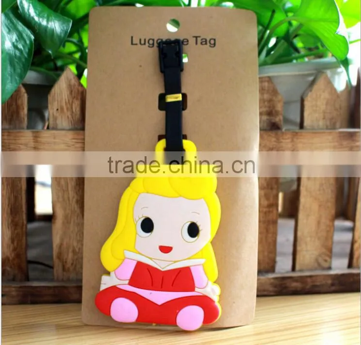 top quality pvc luggage tag with loop manufacturer
