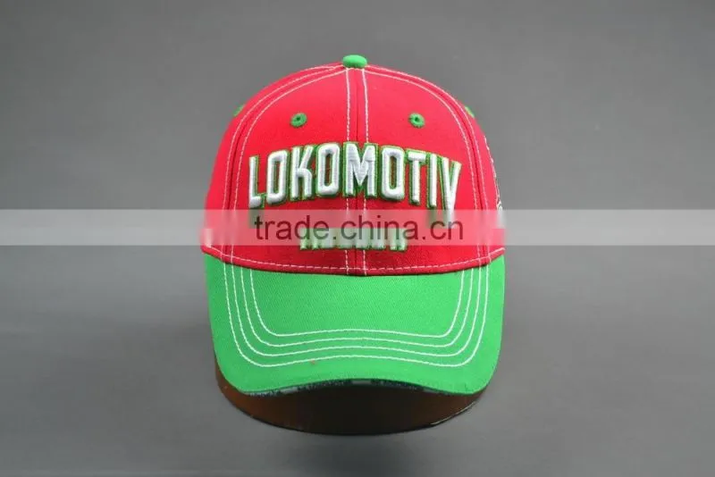 Custom 100% Cotton twill Baseball Sport cap with Sandwich