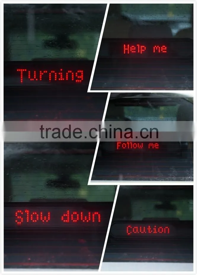 Programmble 7*50dots 12v car led running message display