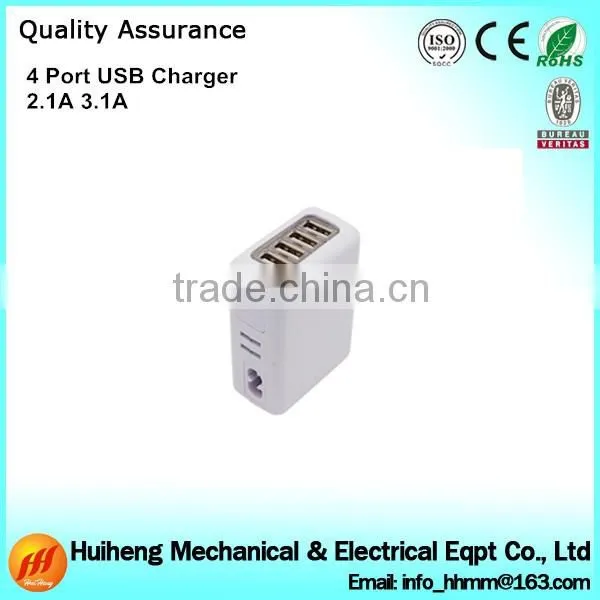Hot Sale Fast Speed 4 Port Multi Port USB Charger for iphone wall Charger