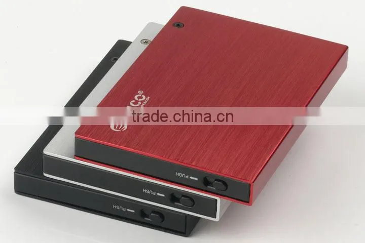 2.5" Portable HDD Enclosure with data write protected function and tool free(Aluminum Alloy)