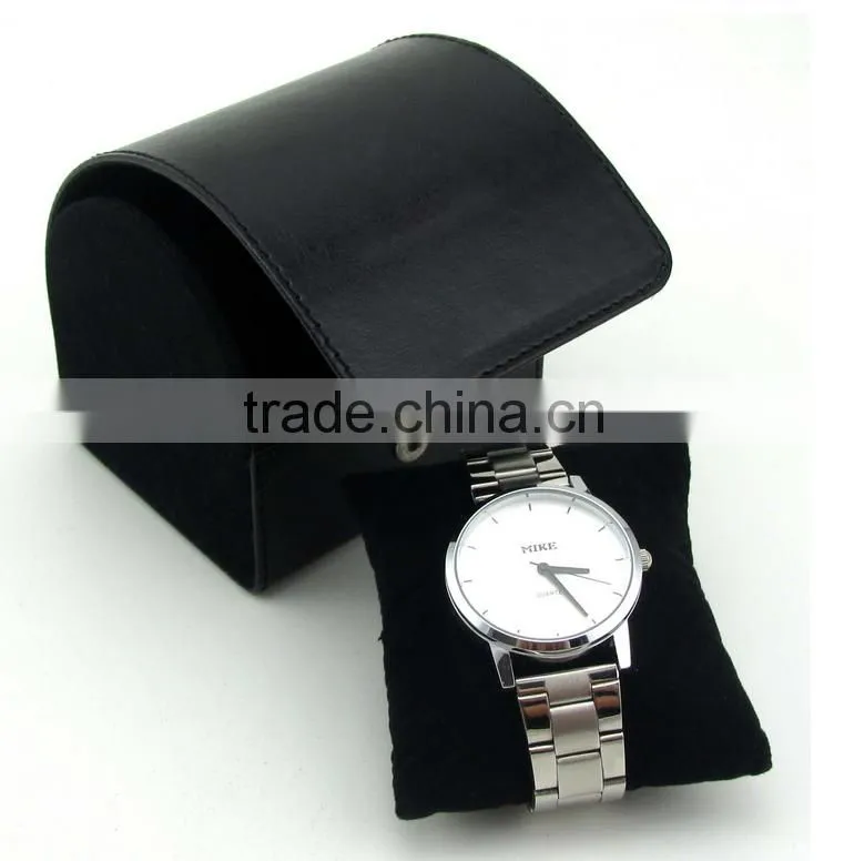 2016 good quality unique single leather watch box with pillow