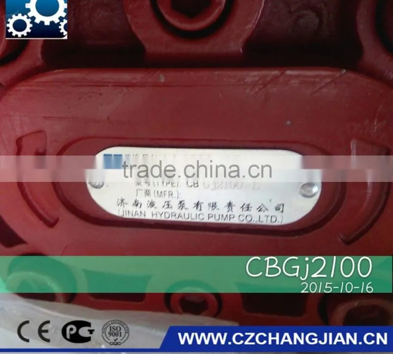 CHANGLIN 936 wheel loader gear pump CBGj2100,gear pump for CHANGLIN ZL50H loader