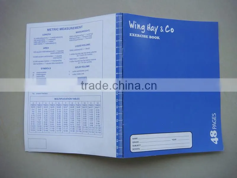 Popular school exercise book for student made in China