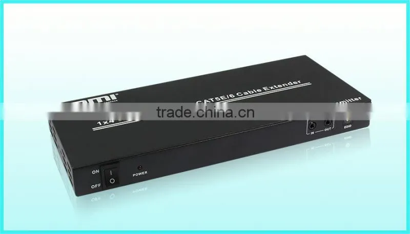 Engineering product HDMI 1x4 splitter extender one cat6 to 50m with HDMI LOOP OUT