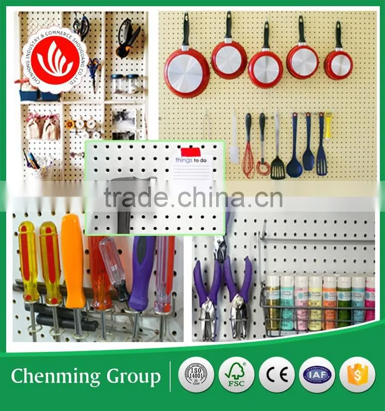 MDF/Wooden peg board with tool outlets