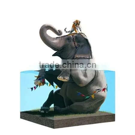 oem children high quality elephant plastic toys/make circus animals plastic toys/custom cheap kids plastic toys factory