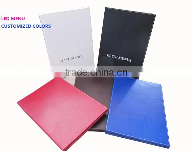 popular a4 led backlit menu covers