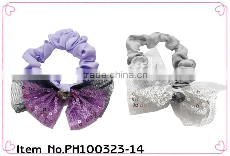 fabric hair scrunchie ,fabric Ponytail Holder hair elastic band