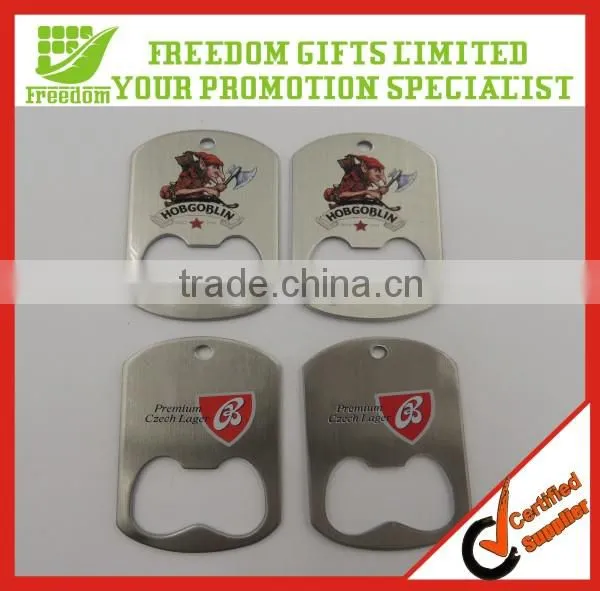 Metal Flat Keychain Custom Aluminum Bottle Opener