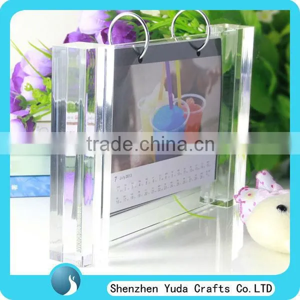 hot sale two side acrylic desk calendar