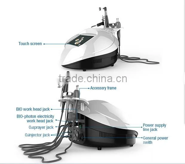 professional 2 in 1 oxygen therapy facial machine/oxygen facial machine home use