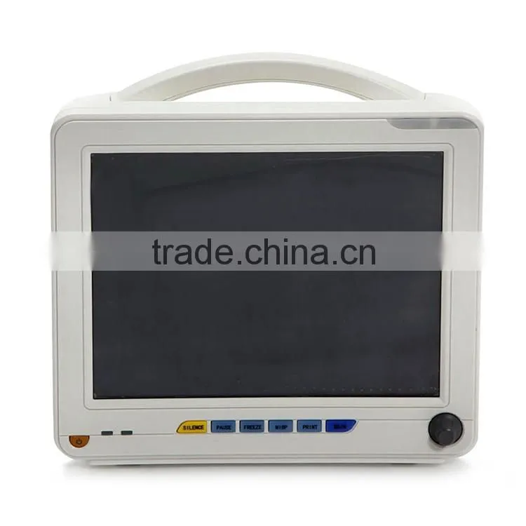 2016 new design ETCO2 End Tidal CO2 12 inch Patient Monitor with 6 parameters ECG, NIBP, SPO2, TEMP, RESP, PR