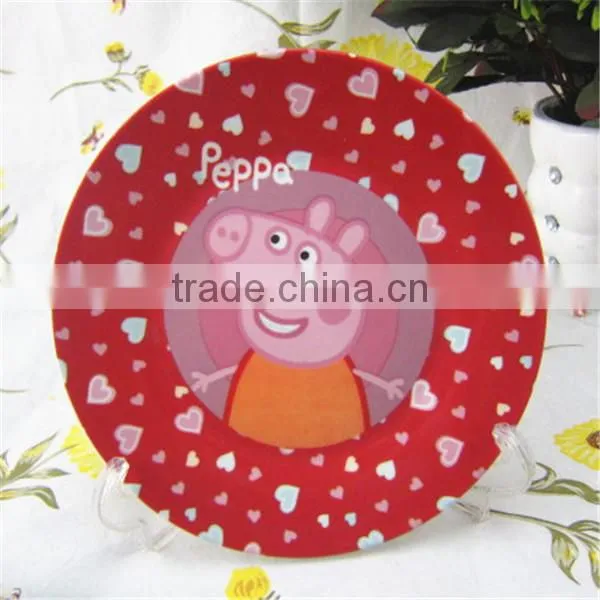 ceramic plate paintings of flowers,hotsale ceramic plate