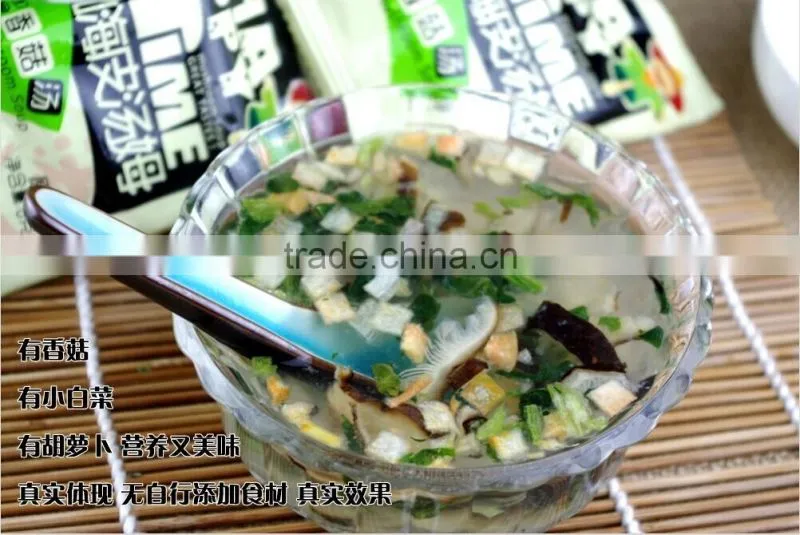 Instant soup instant food