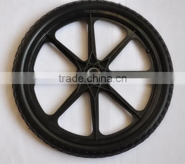 Non-Marking Flat Free Solid Polyurethane Tire 20''