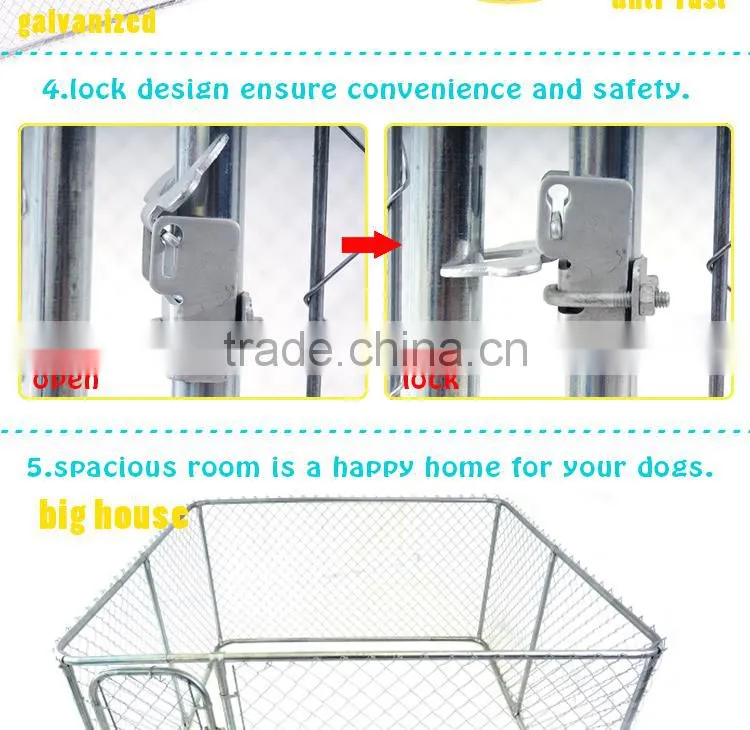 For Amazon and eBay store wholesale large outdoor dog kennel with roof metal dog house