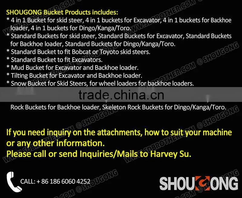 Skid Steer High Dump Bucket, High Dumping Bucket, Adds Up To 40CM Reach
