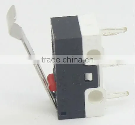mini micro switch with Arc lever 1A 250V,KW10-Z3P