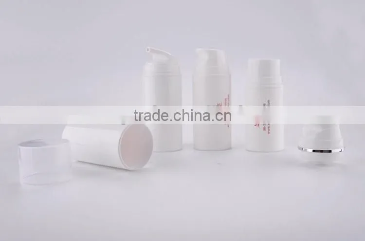 All White Empty Plastic Airless Bottle