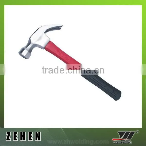 high quality half plastic-coating handle hammer