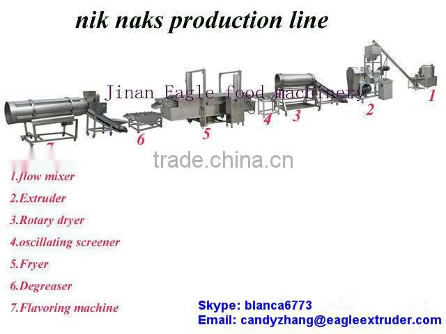 DP76 new condition and CE certificate fry snack food /cheetos/ kurkure machine supplier in china