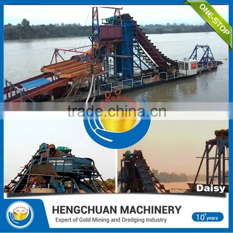 New product sand mining dredger boat With Bottom Price