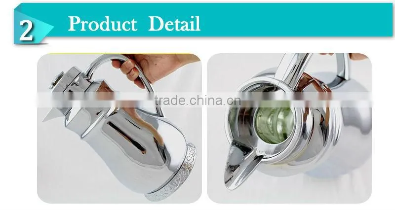 Practical decorative silver glass inner milk jug (JGDA)