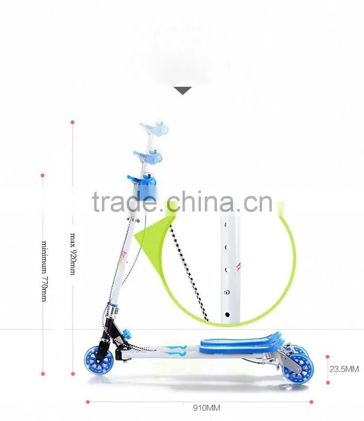 2017 New Cheap wholesale three wheels kick scooter for adults kids