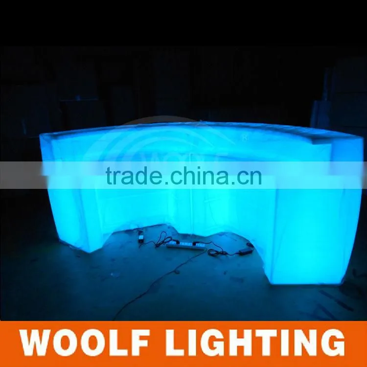 Bar KTV Used Rechargeable Waterproof RGB Glowing LED Light Bar Table