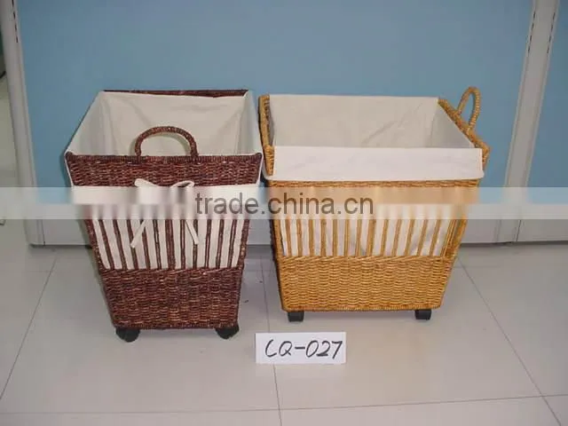 Wicker shopping cart with 2 wheels wicker shopping baskets with wheels