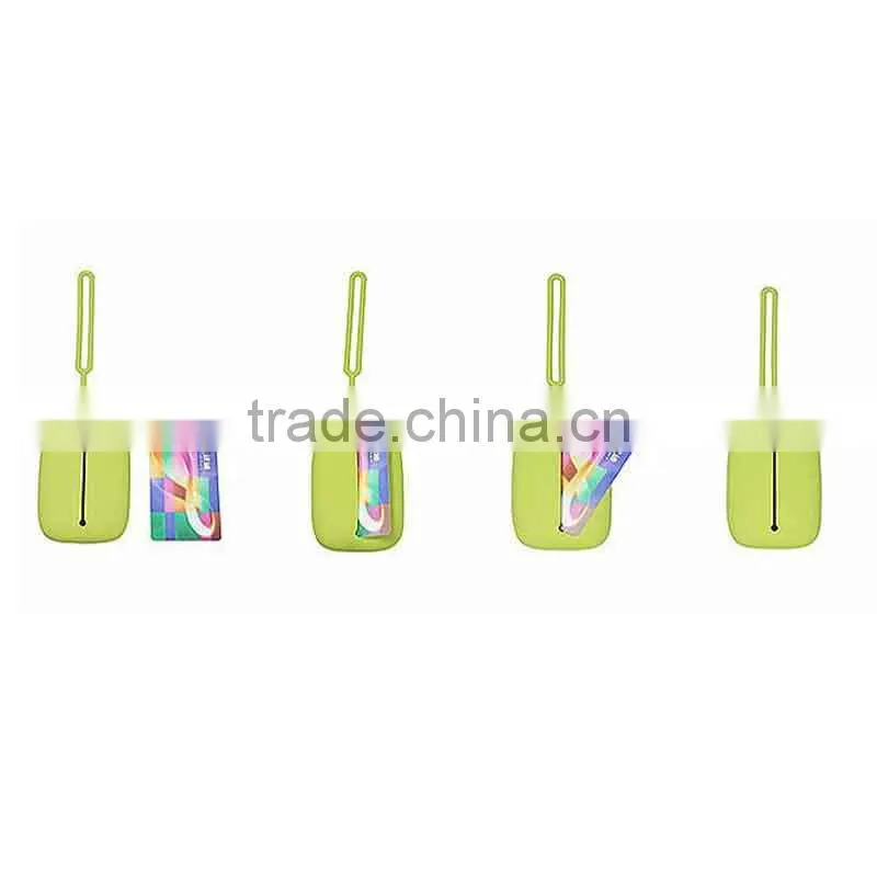 Silicone Credit Car Purse with Handle