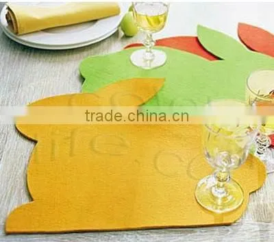 Felt decoration for keychain and placemat and coaster