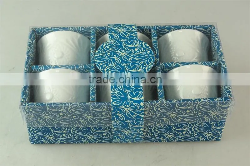 wholesale exquisitely made white ceramic tea cup for daily use
