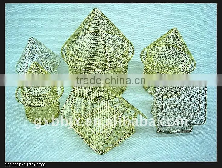 Gold/Silver iron wire decorative small house handmade craft
