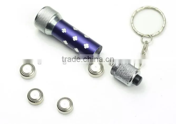 LED Flashlight Torch Zinc Alloy keychain/Mini outdoors Torch