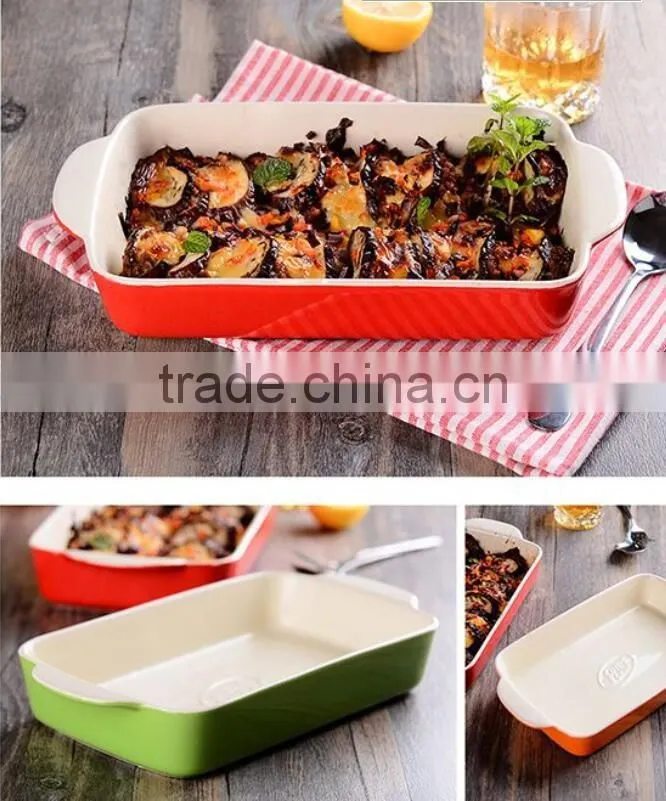 2016 hot sale ceramic bakeware,ceramic baking beansceramic baking tray