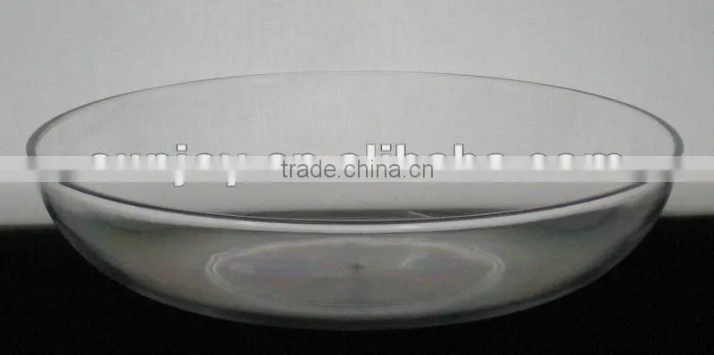Clear plastic plate 9" saucer